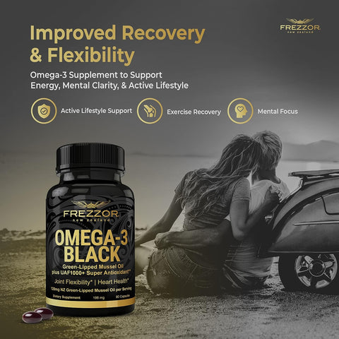 FREZZOR Omega 3 Black 450mg (60 Softgel Capsules)