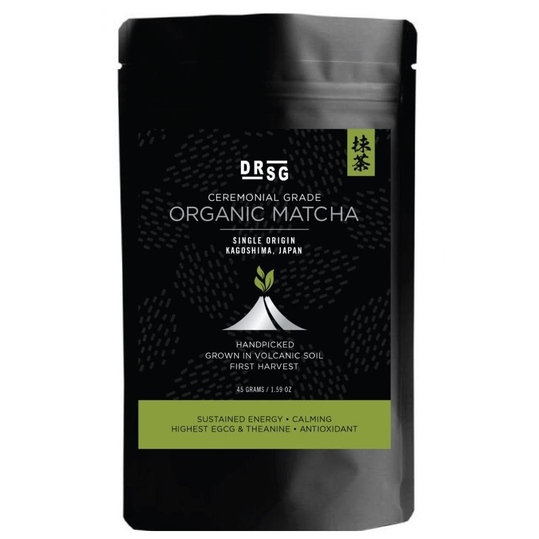 Dr. Steven Gabriel Lab Tested Organic Japanese Matcha Green Tea Powder | High EGCG & Theanine Content | Superior Quality