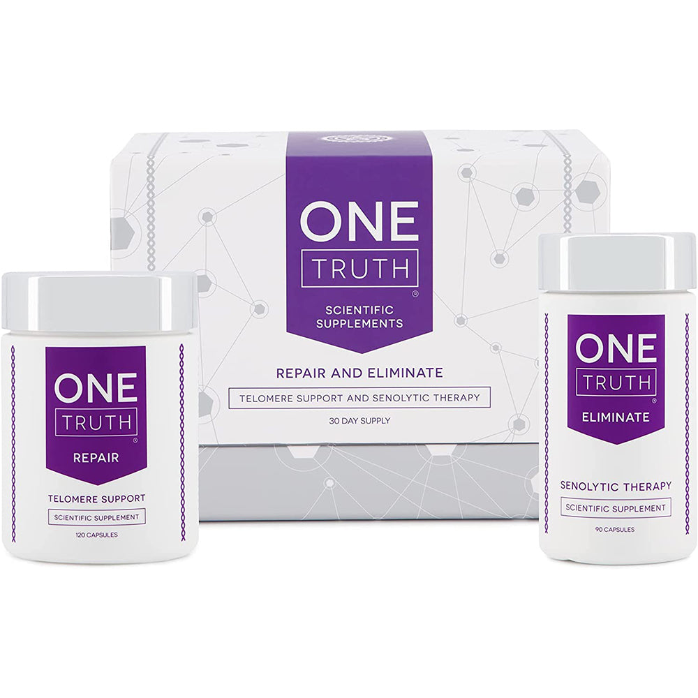 One Truth 818 Telomere Lengthening and Senolytic Supplement Combo | Anti-Aging Supplements